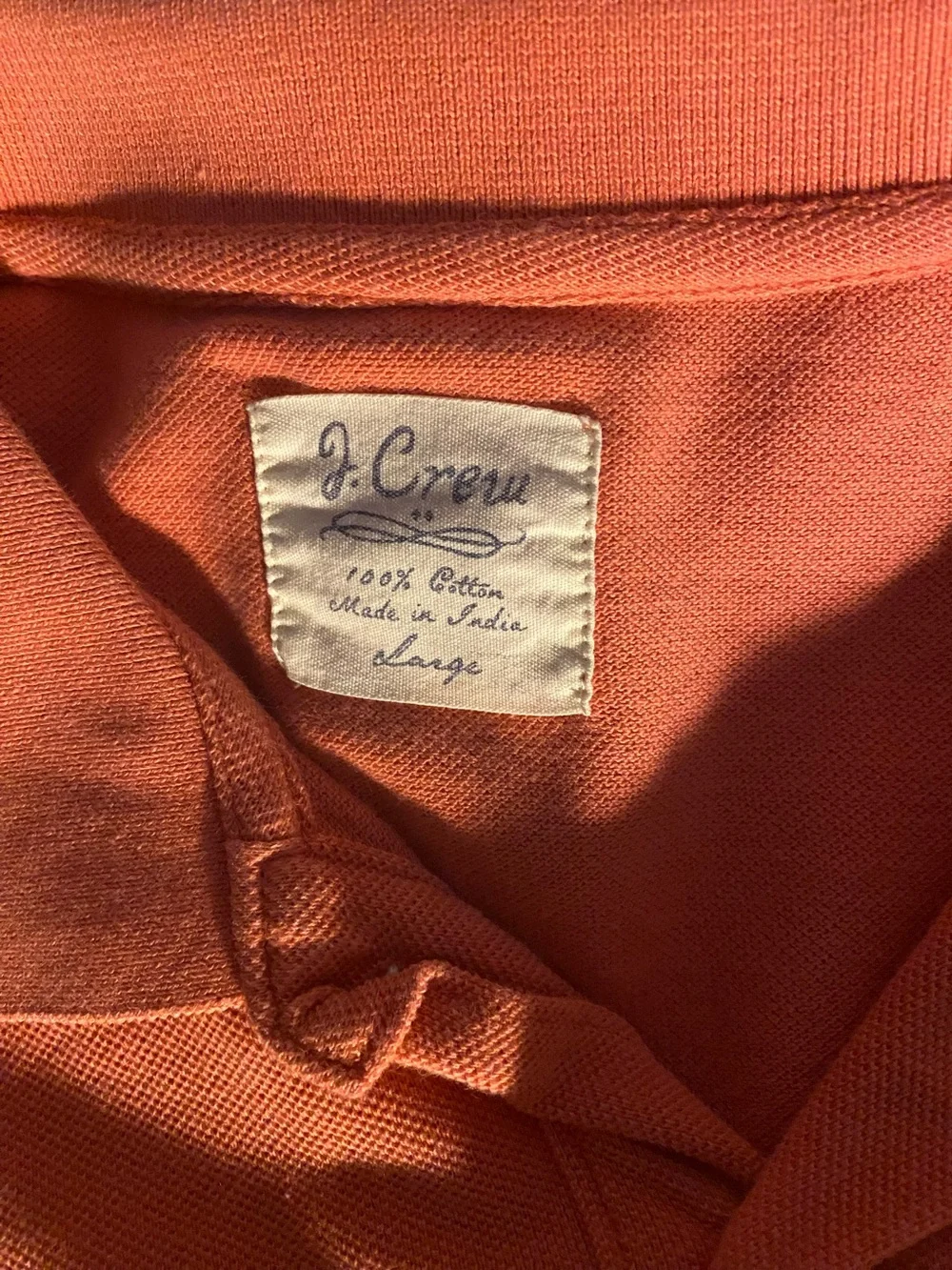 J. Crew Coral Short-Sleeve Polo